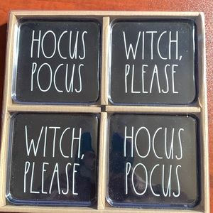 Rae Dunn Halloween coasters